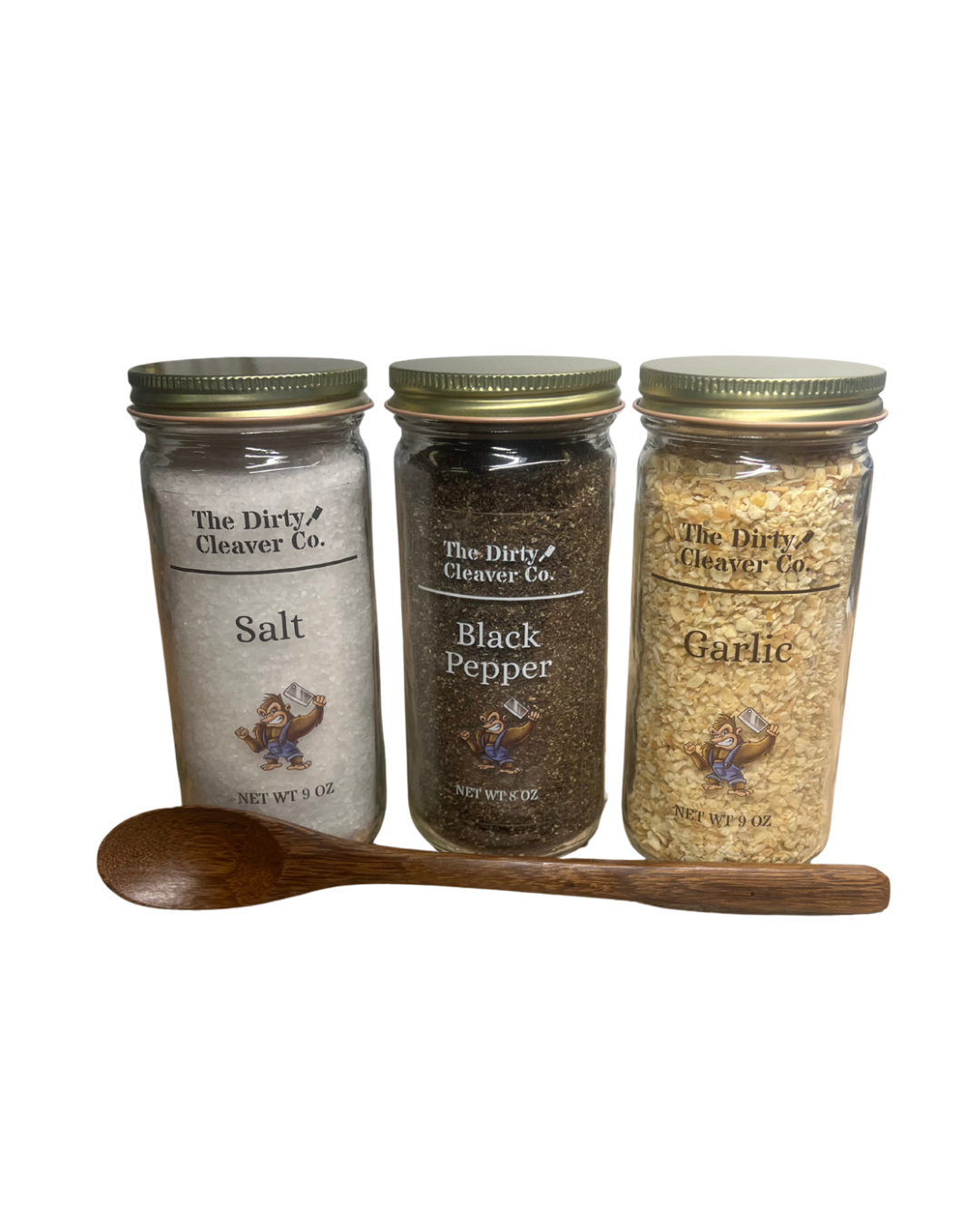 Salt, Pepper, & Garlic Jars